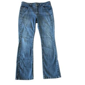 Riders by Lee Bootcut Jeans‎ Women's Size-14 Blue Mid Rise 5-Pocket Medium Wash